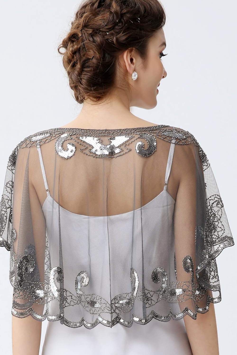 BABEYOND 1920er Jahre Retro Schal Umschlagtücher für Abendkleider Stola für Hochzeit Party Gatsby Ko