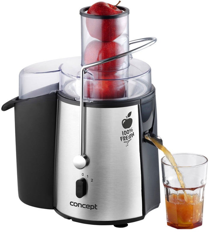 CONCEPT Hausgeräte LO7026 Entsafter Fresh mit XXL einfüllöffnung, 7,2 cm und zwei schaltstufen, 16 8