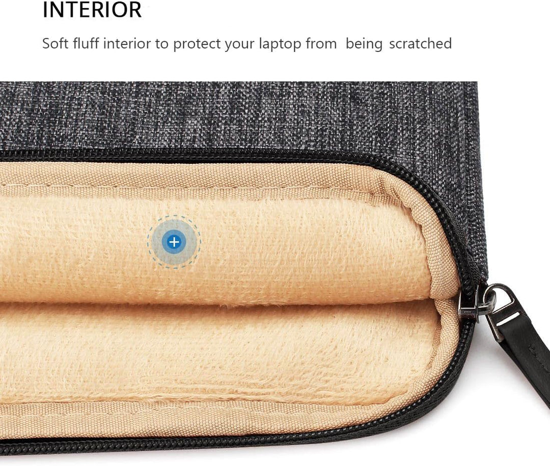 DOMISO 17 Zoll Wasserdicht Laptophülle mit USB Ladeanschluss Headphone Port Laptop Tasche Notebook H