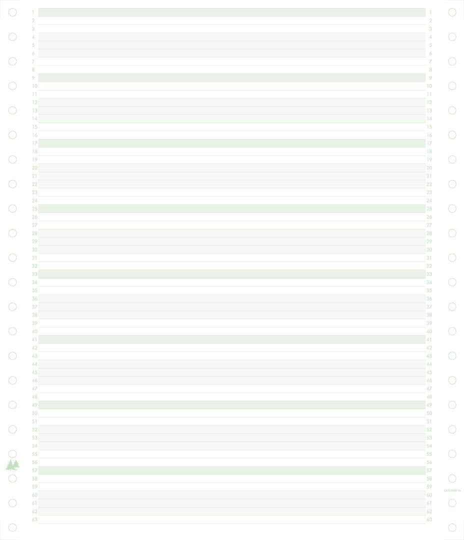 Exacompta 62211E Packung mit 2000 Blatt Computerpapier endlos, 240 mm x 11" (27,94 cm) 1-fach, linie