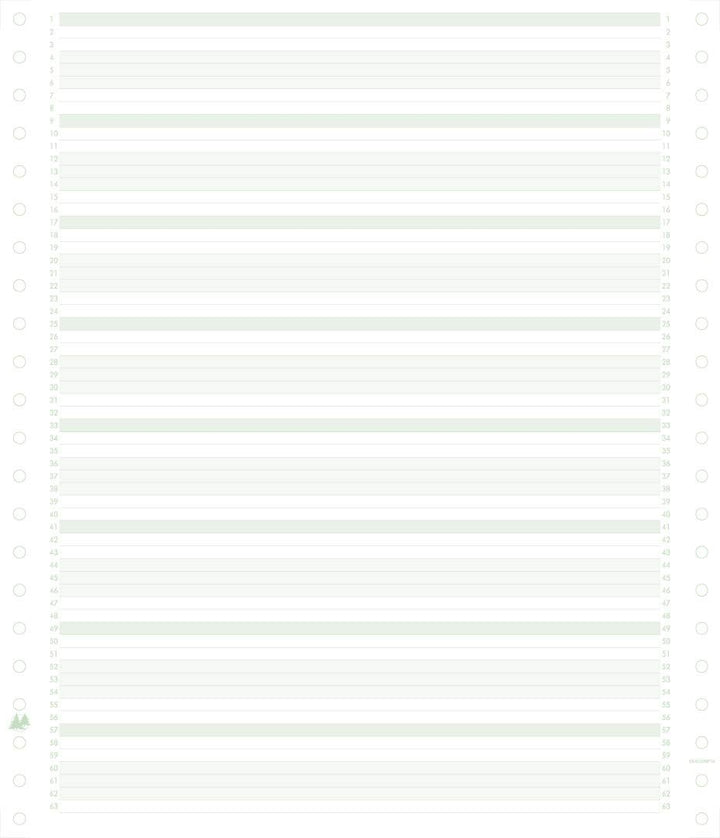 Exacompta 62211E Packung mit 2000 Blatt Computerpapier endlos, 240 mm x 11" (27,94 cm) 1-fach, linie
