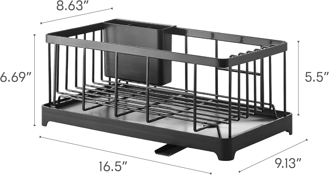 YAMAZAKI 2876 Tower Abtropfgestell, Stahl, Schwarz, One