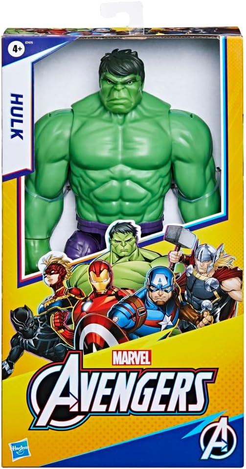 Hasbro E7475 Marvel Avengers Titan Hero Series Blast Gear Deluxe Hulk ActionFigur, 30 cm Spielzeug,