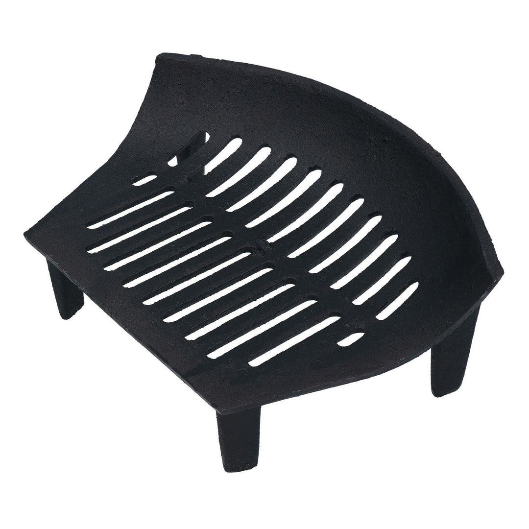 AB Tools 40,6 cm Feuerrost für 45,7 cm Kamin, Gusseisen, Kohlenscheit, schwarz, vorne offener Korb