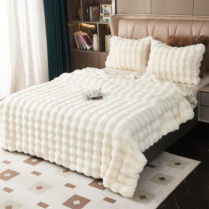 GKXLH Kuscheldecke Flauschig - Weiche Plüsch Kuscheldecke, Fuzzy Kuschelig Flauschige Decke, Dicke 1