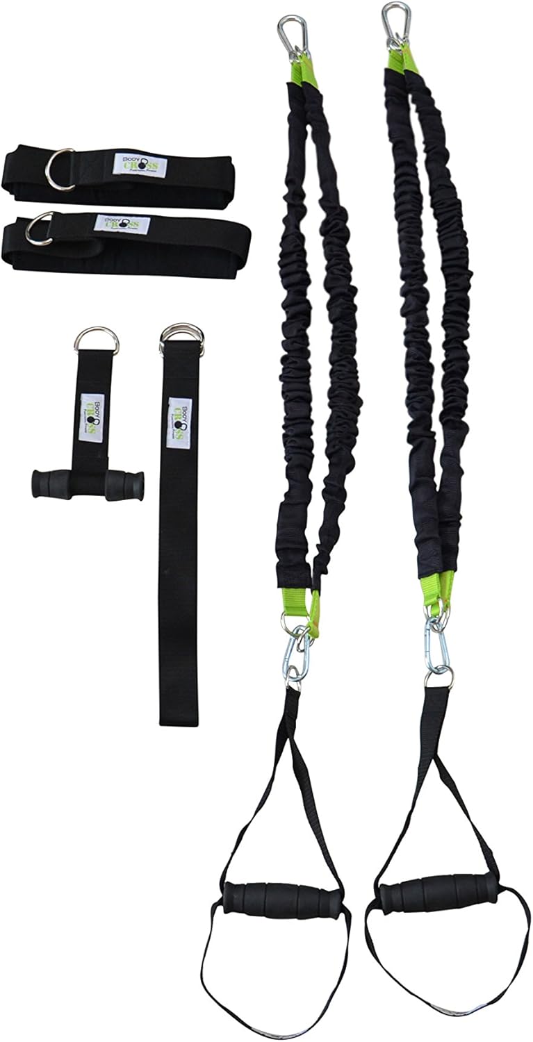 BodyCROSS Bungee Trainer System | Widerstandstrainer inkl. Übungsanleitung | Made in Germany BTS 60,