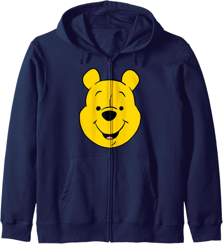 Disney Winnie The Pooh Pooh Bear Large Face Kapuzenjacke