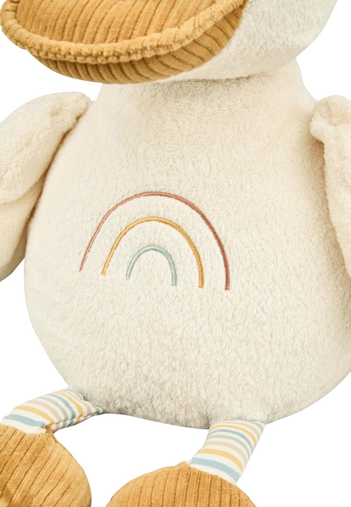 Sterntaler Kuscheltier XL Edda - Plüschtier aus Flausch kombiniert mit Cord &amp; Jersey - Kinder und Ba