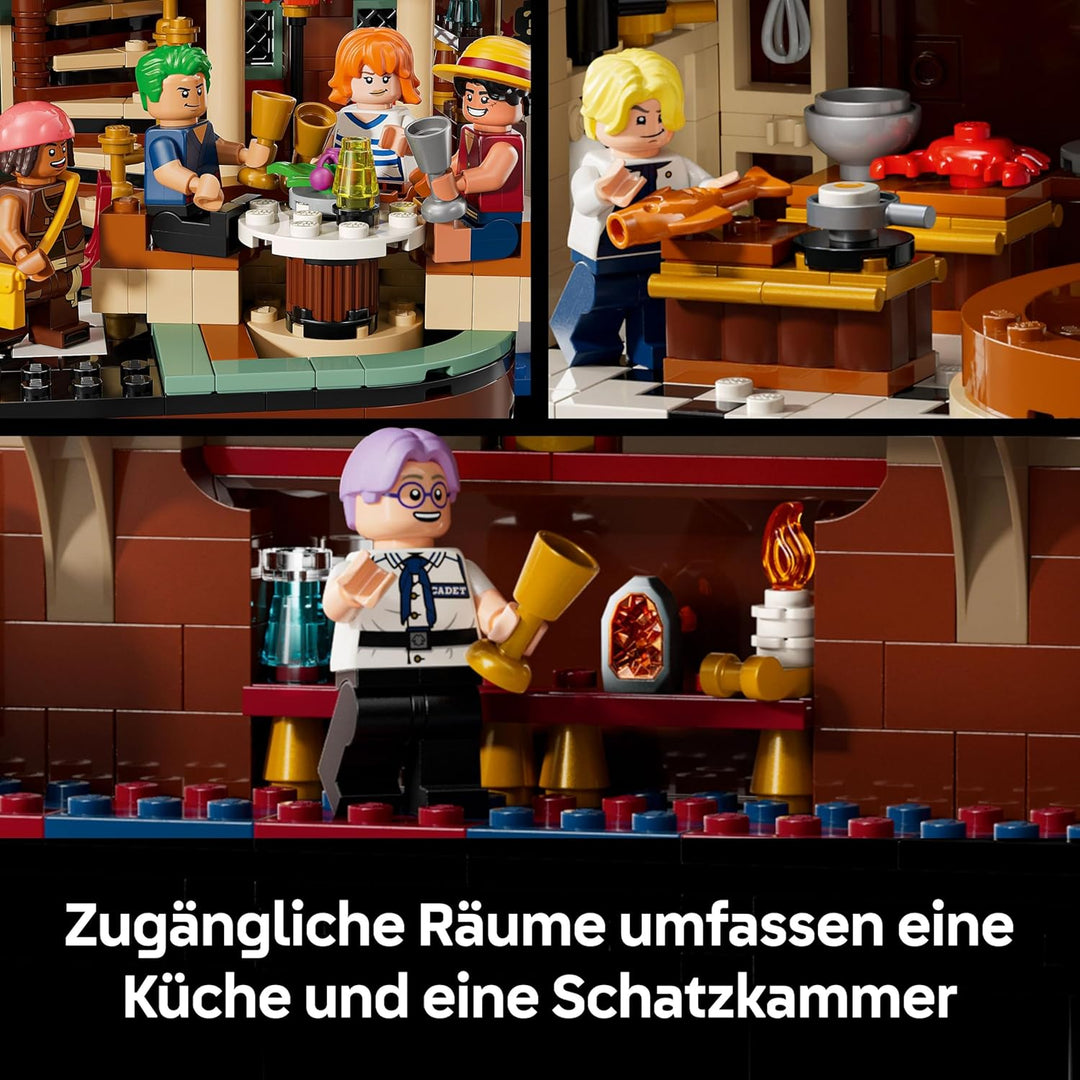 LEGO ONE Piece - Das Baratie schwimmende Restaurant - Spielzeug für Erwachsene mit detailliertem Inn