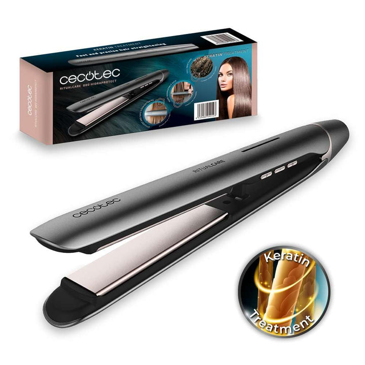 Cecotec Haarglätter mit Keratin- und Arganölbeschichtung RitualCare 880 Hidraprotect Tourmaline. Ion