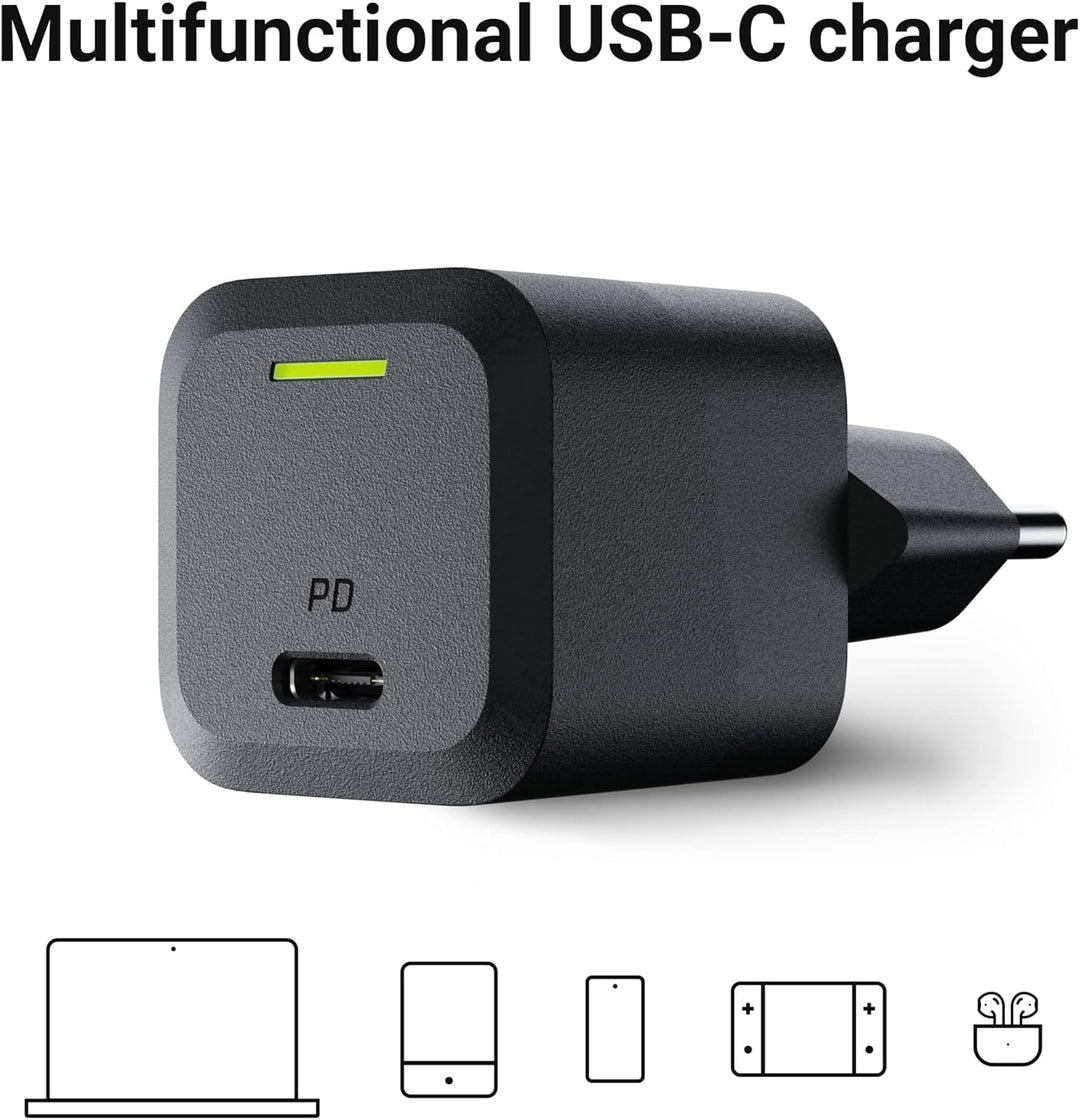 USB C Ladegerät Green Cell GaN 33W 1 Port USB Handy Schnellladegerät Power Adapter mit PowerDelivery