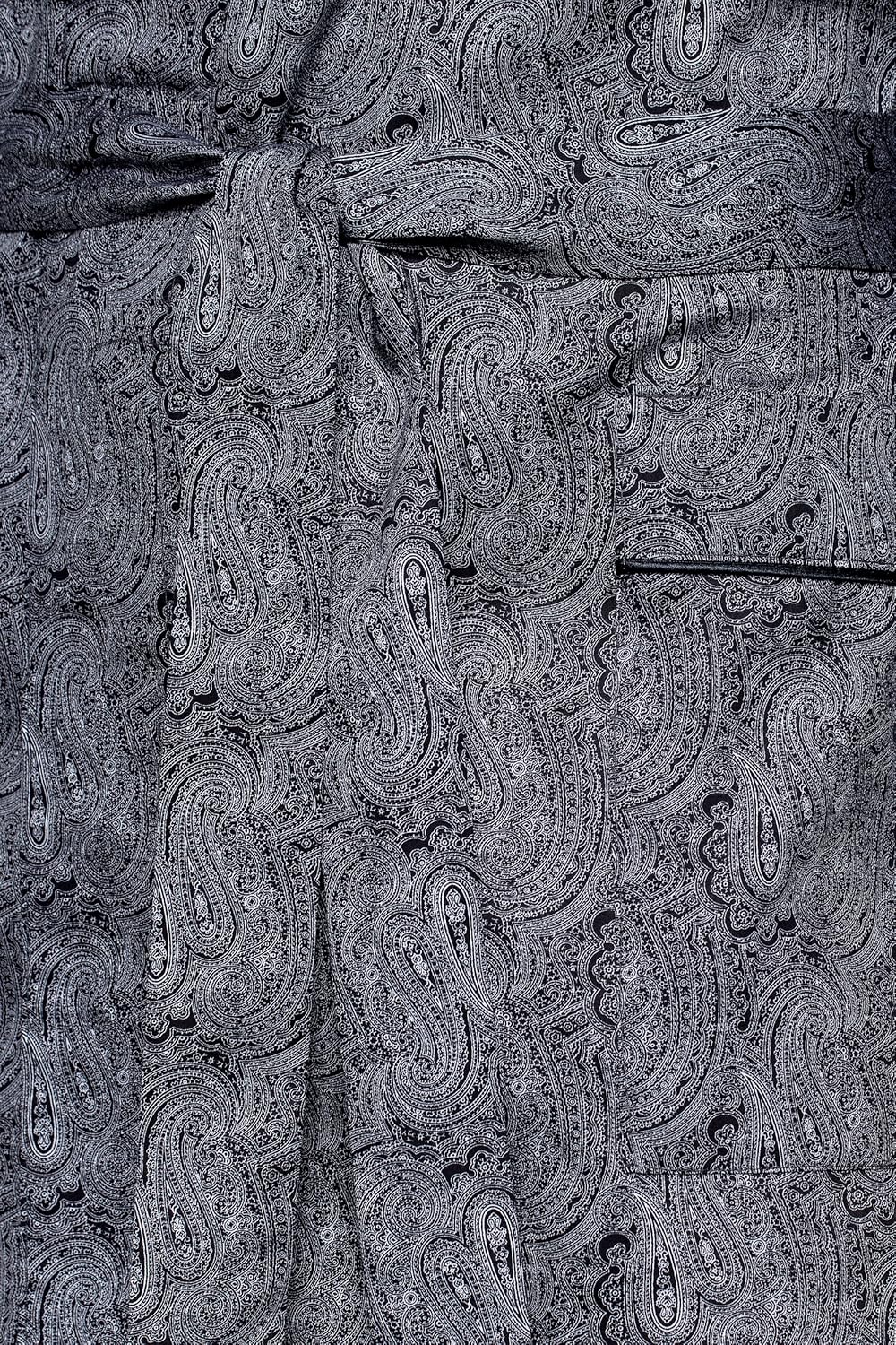 Herren Morgenmantel – kurz – Bademantel Revise RE-509 - Elegant - 100% Baumwolle, 3XL Schwarz mit gr