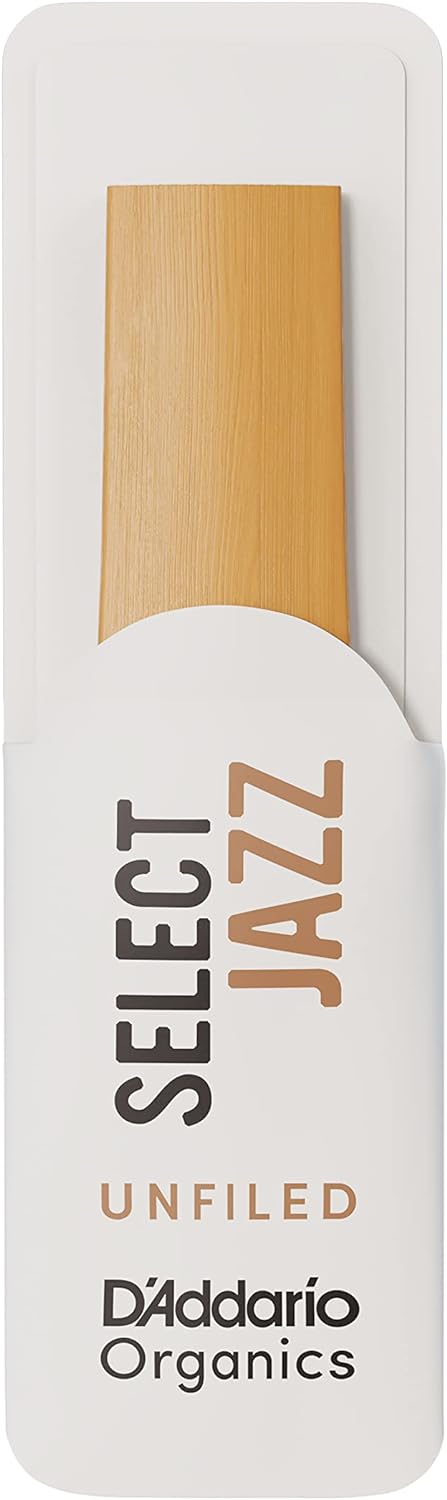 D'Addario Organisch Select Jazz Unfiled Soprano Saxophon-Stimmzungen - Saxophonrohre - 2 Weich, 10 P