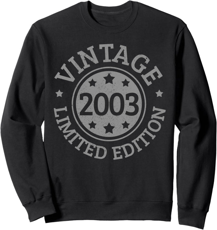 18. Geburtstag Geschenk Lustig Vintage 2003 Limited Edition Sweatshirt