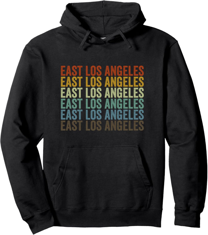 East Los Angeles City Retro Pullover Hoodie