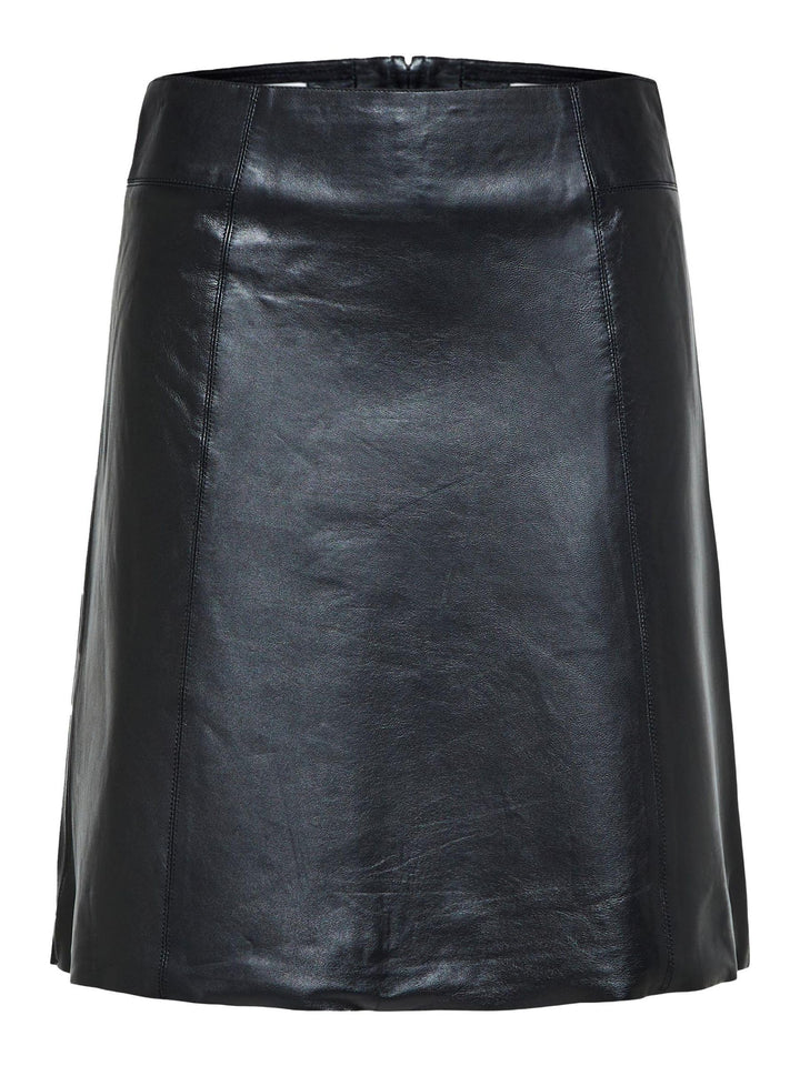Selected Femme Female Lederrock Mini 34 Schwarz, 34 Schwarz
