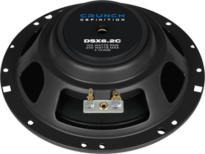 Crunch Definition 2 Wege Komponenten-Lautsprechersystem 16,5cm (6.5") DSX-6.2C | 1 Paar CAR-Audio-Un