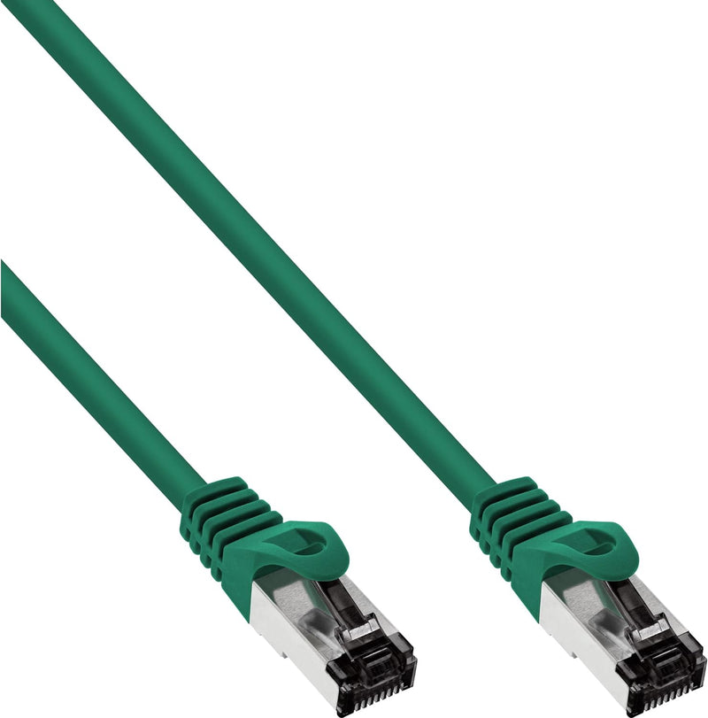 InLine® Patchkabel, S/FTP (PiMf), Cat.8.1, 2000MHz, halogenfrei, Kupfer, grün, 15m