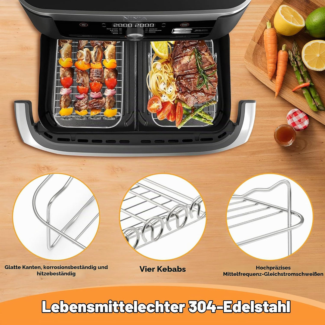 Zubehör für die Ninja Foodi FlexDrawer 10,4L Heissluftfritteuse AF500EU (20PCS),Silikonform für Airf