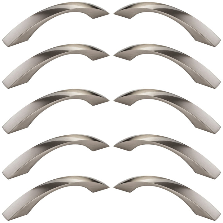 SOTECH 10 Stück Schranktürgriffe ZOE Schubladengriffe Kommodengriffe Bogengriffe Griffe BA 128 mm Ed