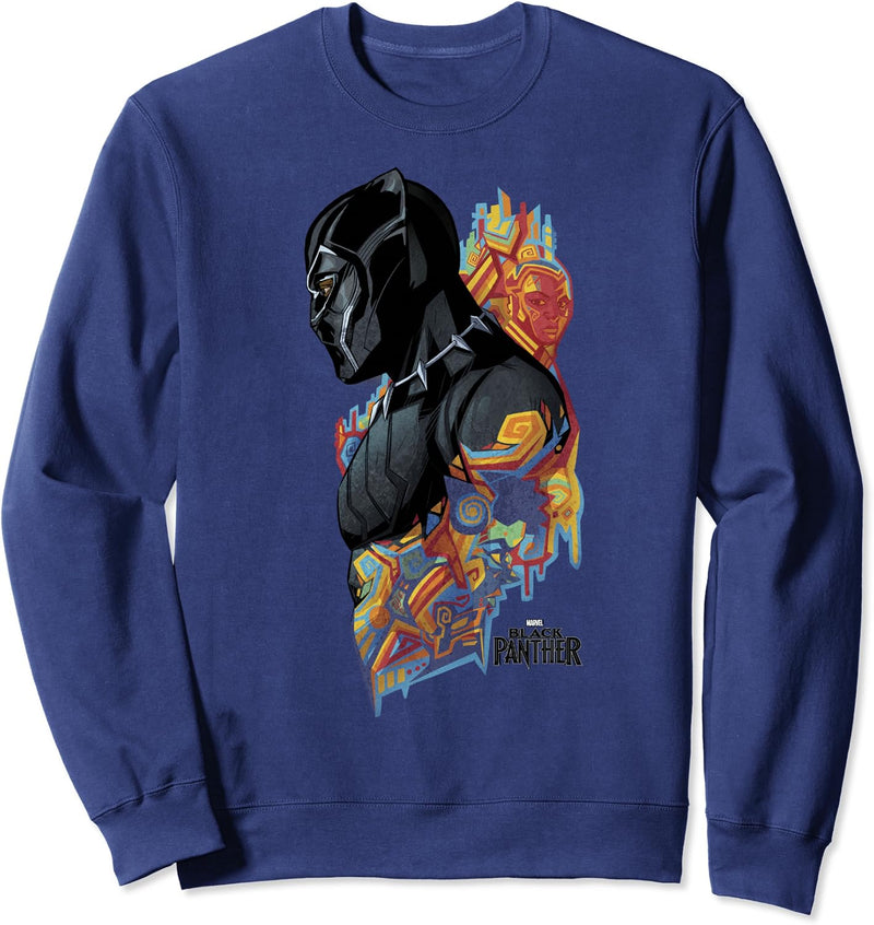 Marvel Black Panther Bright Profile Portrait Sweatshirt