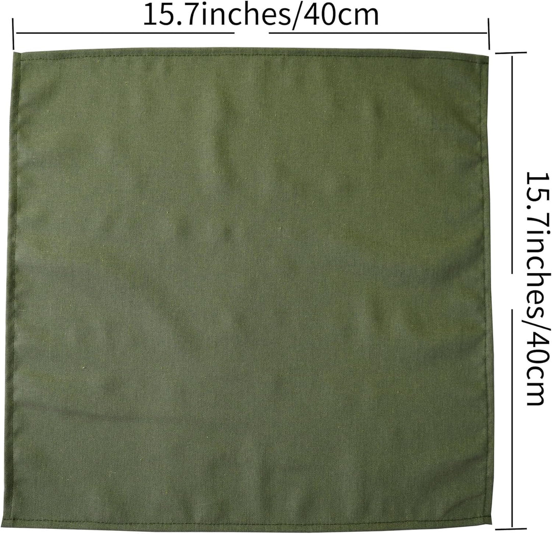 weich Polyester -Leinen gemischt Abendessen Cloth Servietten, 12 Stück (40 x 40 cm), für Veranstaltu