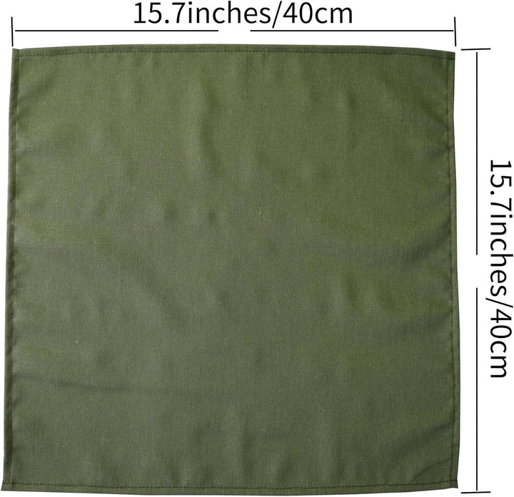 weich Polyester -Leinen gemischt Abendessen Cloth Servietten, 12 Stück (40 x 40 cm), für Veranstaltu