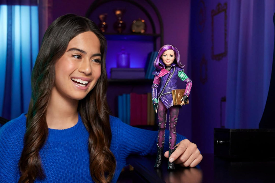 Mattel Descendants Mal Insel der Verlorenen zehntes Jubiläum Modepuppe mit abnehmbarem Outfit, Zubeh