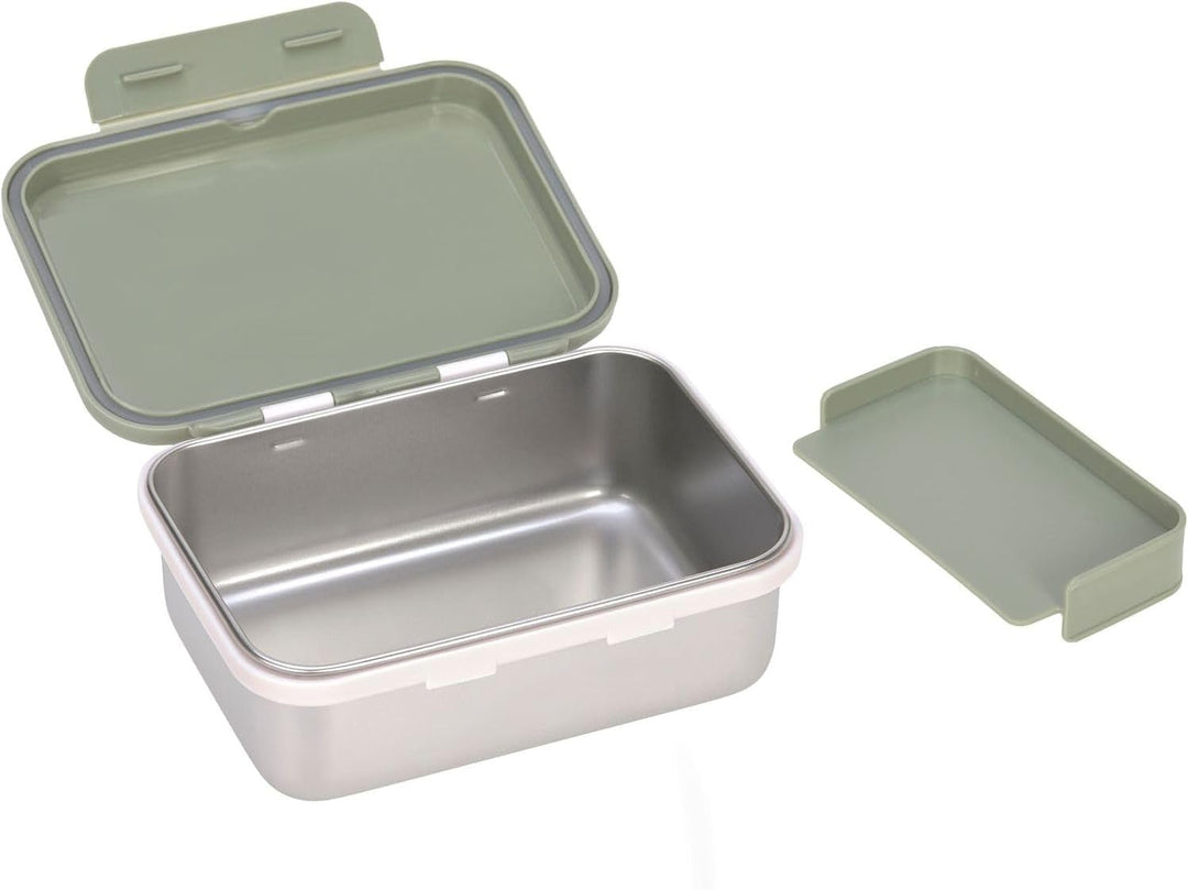 LÄSSIG Kinder Brotdose Edelstahl Lunchbox Frühstücksbox Nachhaltig Kindergarten Schule/Happy prints
