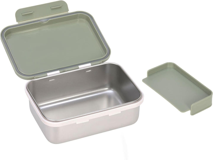 LÄSSIG Kinder Brotdose Edelstahl Lunchbox Frühstücksbox Nachhaltig Kindergarten Schule/Happy prints