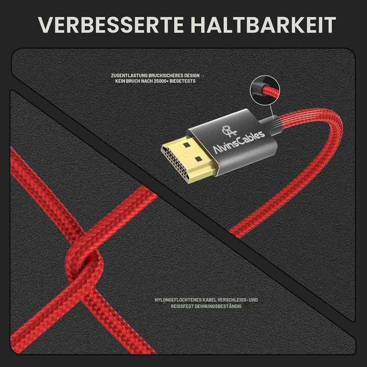 Alvin's Cables 8K 2.1 Micro HDMI auf HDMI Spiralkabel für Atomos Ninja V, 8K@60Hz 4K@60Hz High-Speed