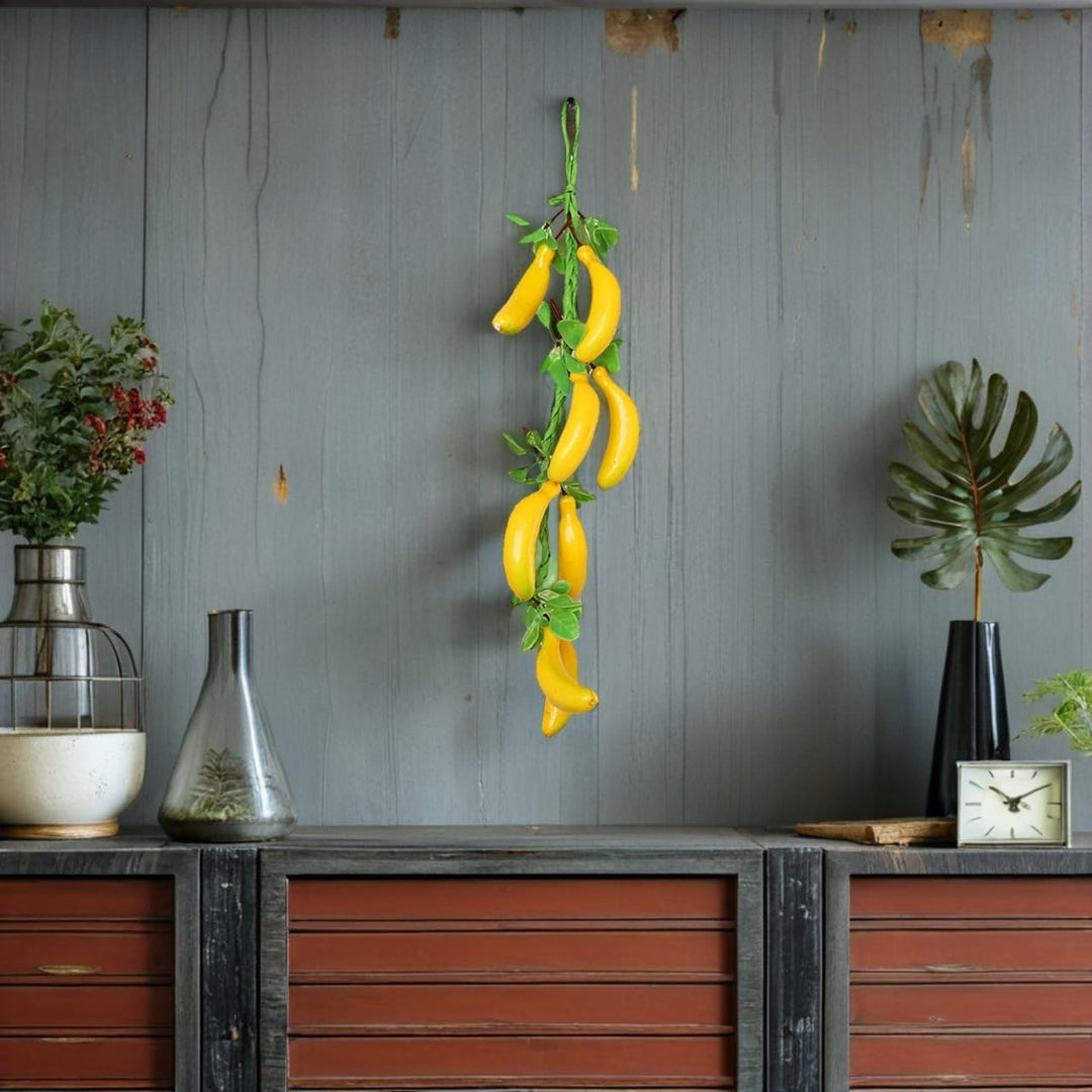 4 Stück Künstliche Bananen Hängespiesse - Simulierte Obstdekoration Für Fotografie Und Partys - Real