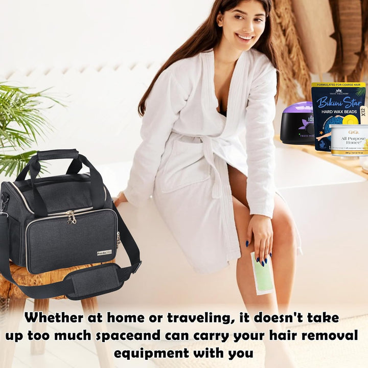 Universal-Wachsset, Tragetasche, kompatibel mit Tress Wellness, tragbarer Organizer für Wachswärmer,
