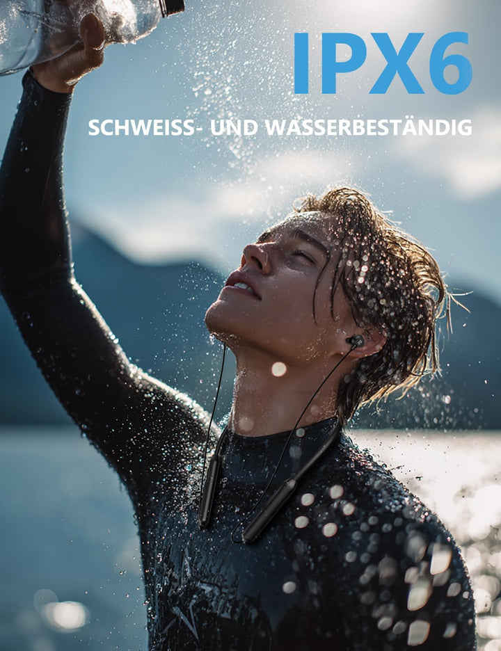 Rythflo Active Noise Cancelling Kopfhörer – 60 Std. Akkulaufzeit, In-Ear Bluetooth-Kopfhörer mit 3 K
