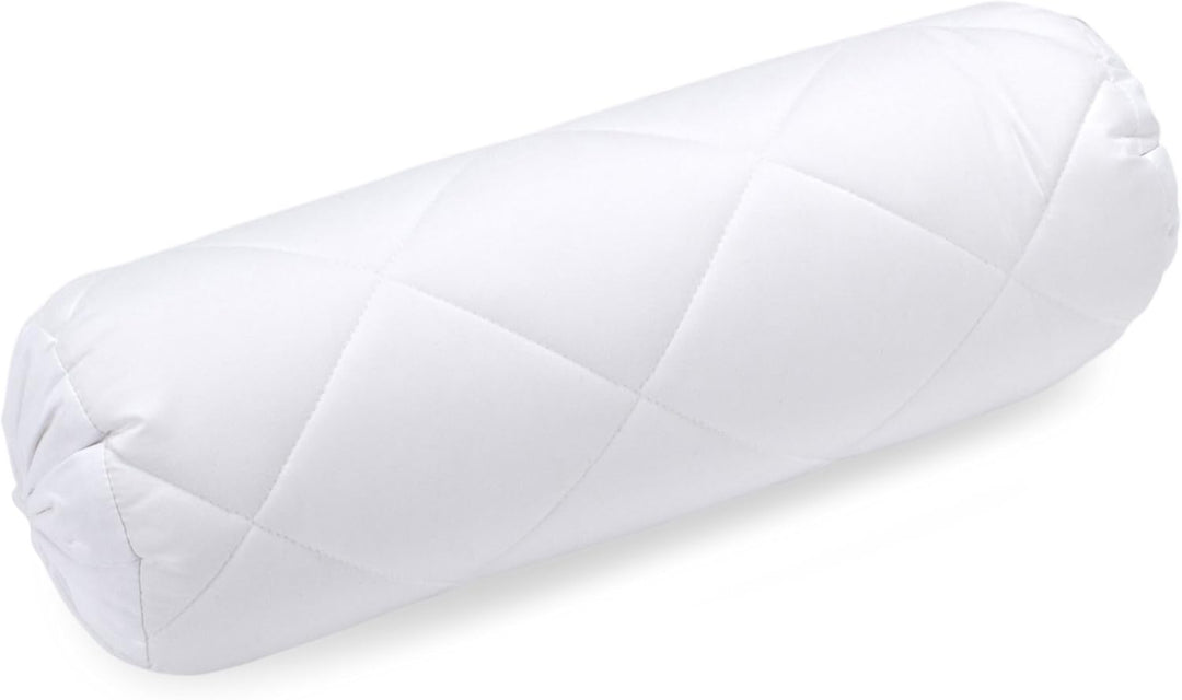 Billerbeck Faserkissen | Classic-Clean | 40 x 15 cm | Nackenrolle | mittlere Stützkraft | bis 95° C