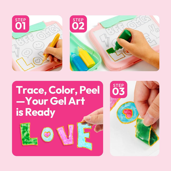 Klever Kits Gel Fun Bastelset für Kinder, Geburtstagsgeschenk für Jungen und Mädchen im Alter von 6-
