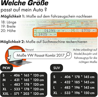 Upgrade4cars Autoabdeckung Outdoor Vollgarage atmungsaktiv & wasserdicht | Abdeckplane Komplett für