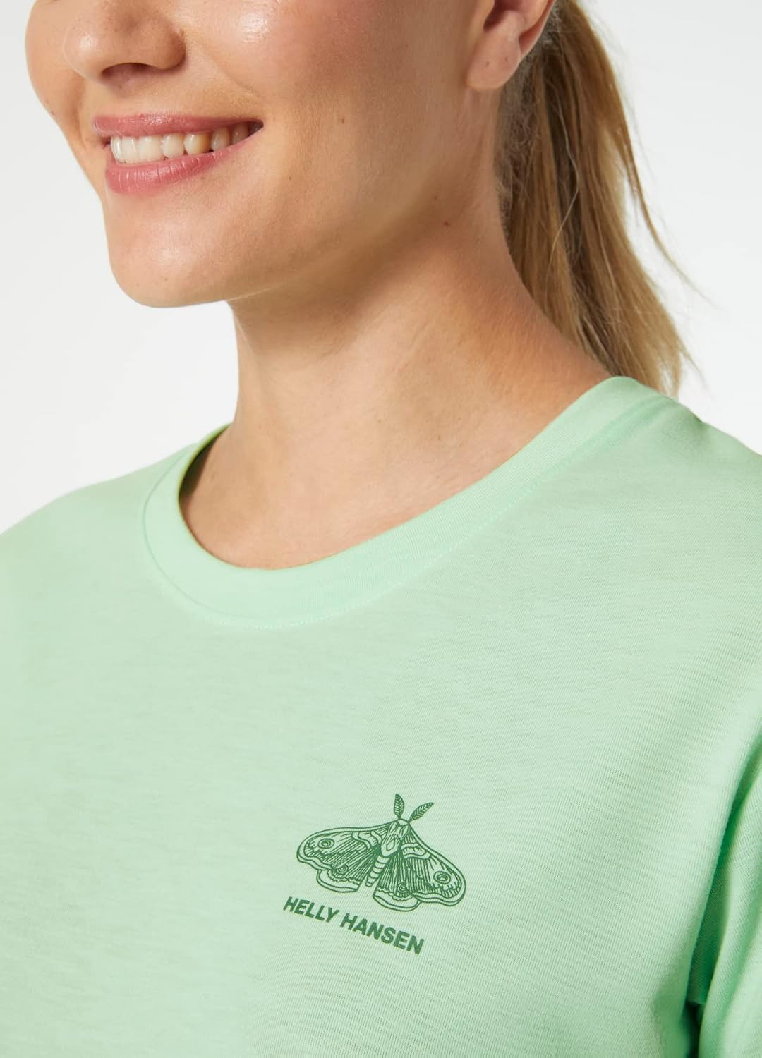 Helly Hansen Damen W Skog Recycled Graphic Tee Shirt XS Mint, XS Mint