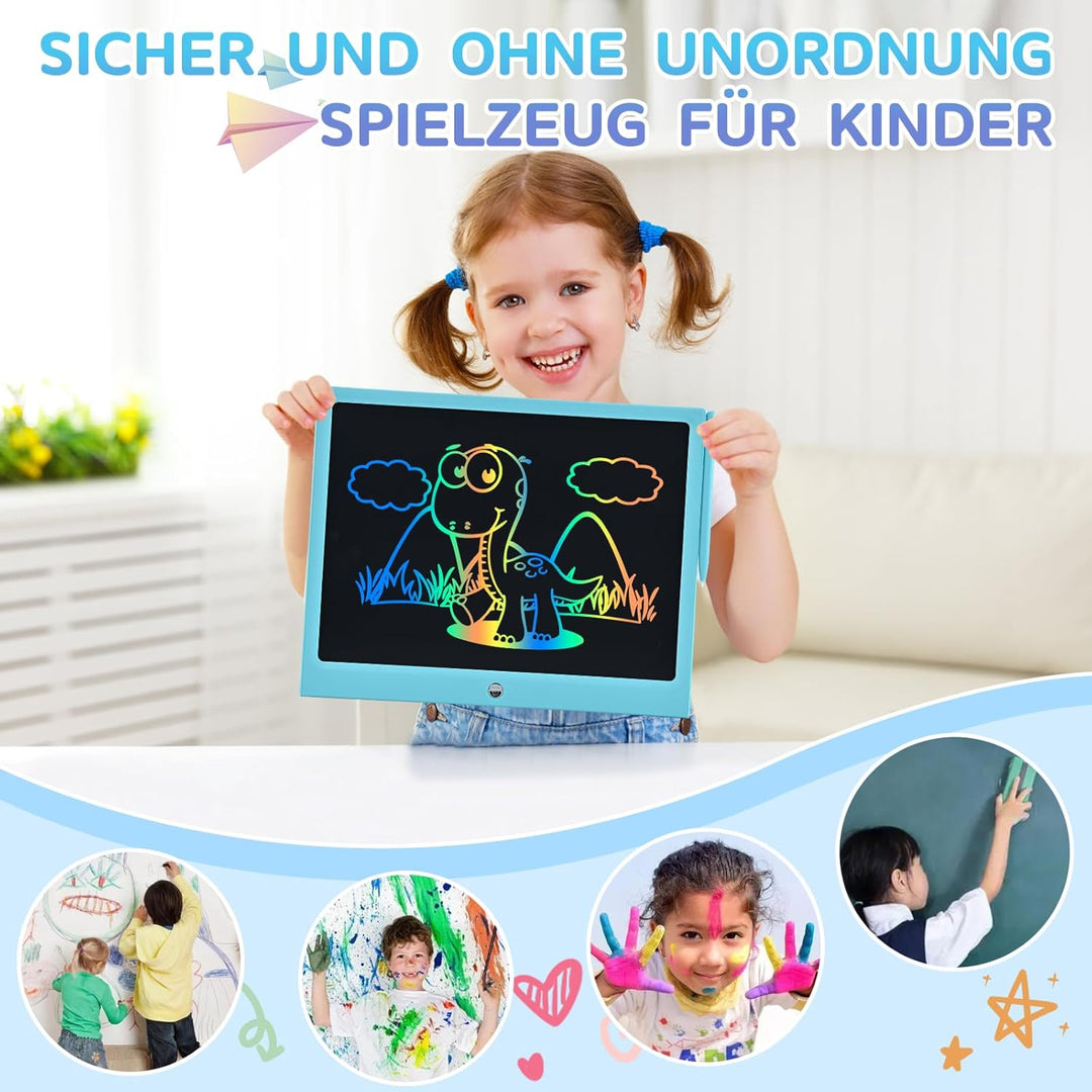 15 Zoll LCD Schreibtafel Kinder, RaceGT Schreibtafel Kinder, Maltafel Zaubertafel, Zeichenblock Kind