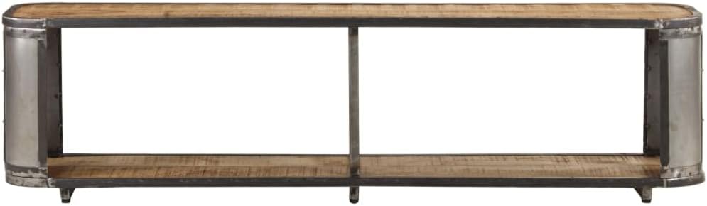vidaXL Mangoholz Massiv TV Schrank Industrie-Stil Lowboard Fernsehschrank Fernsehtisch Sideboard HiF