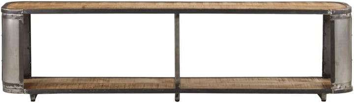 vidaXL Mangoholz Massiv TV Schrank Industrie-Stil Lowboard Fernsehschrank Fernsehtisch Sideboard HiF
