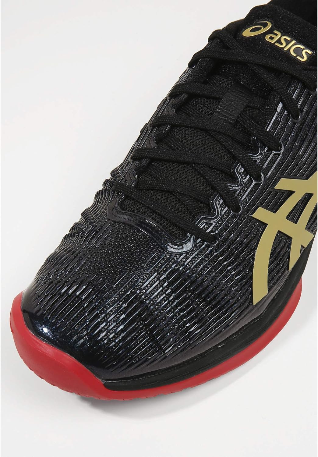ASICS Herren Solution Speed FF LE Allcourtschuh Schwarz, Gold Tennisschuhe, Noir/or, 39,5 EU