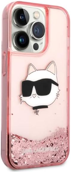 KARL LAGERFELD KLHCP14XLNCHCP Hülle für iPhone 14 Pro Max 6,7" Rosa hardcase GLI