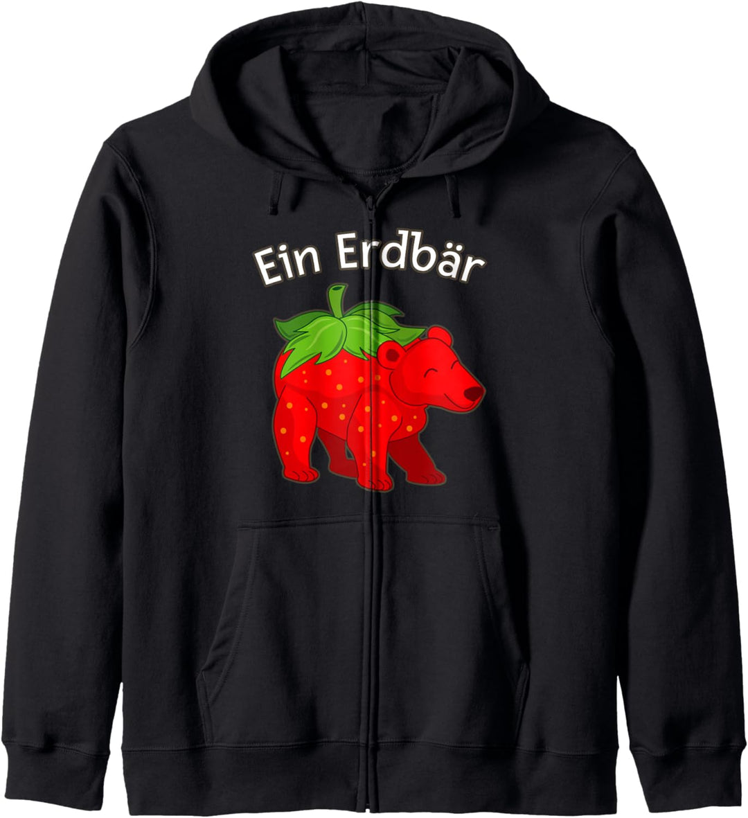 Ein Erdbär Erdbeere Bär Strawberry Bear Funny tasty lecker Kapuzenjacke