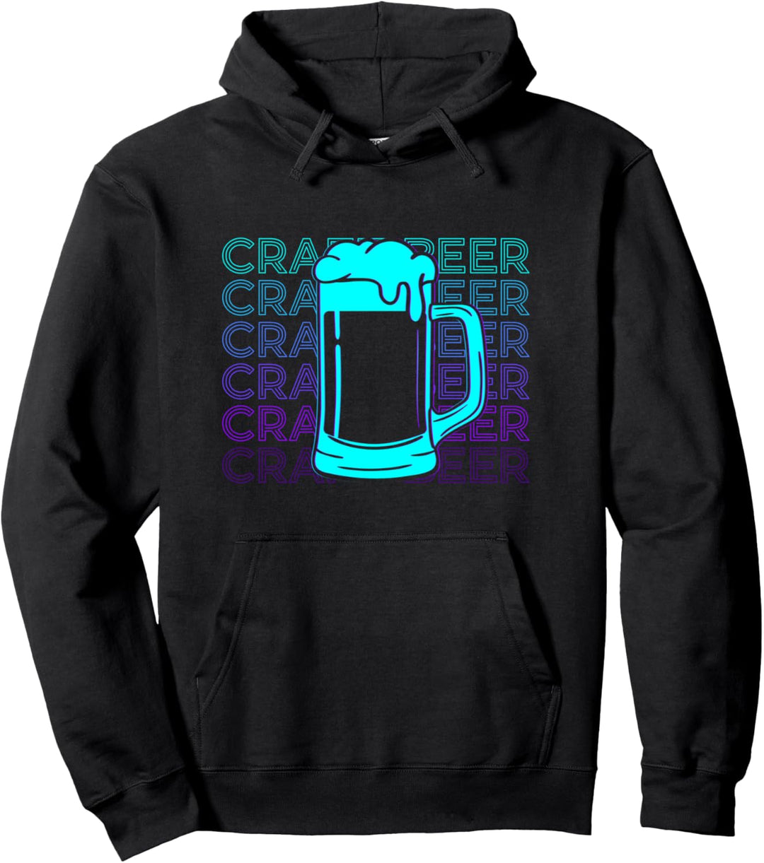 Craft Bier Retro Pullover Hoodie