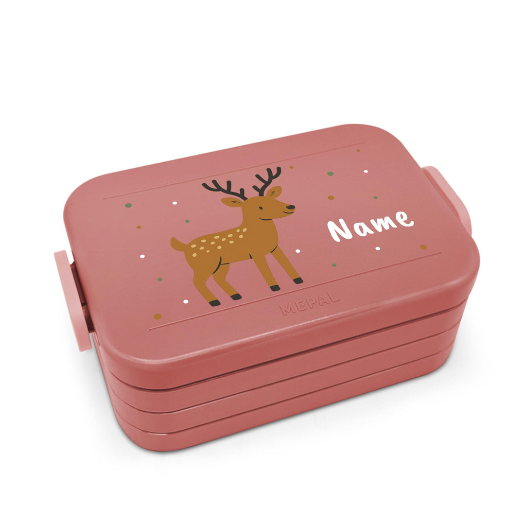 printplanet® Personalisierbare Brotdose „Layout Elch“ – Lunchbox/Bento Box von Mepal – mit eigenem N