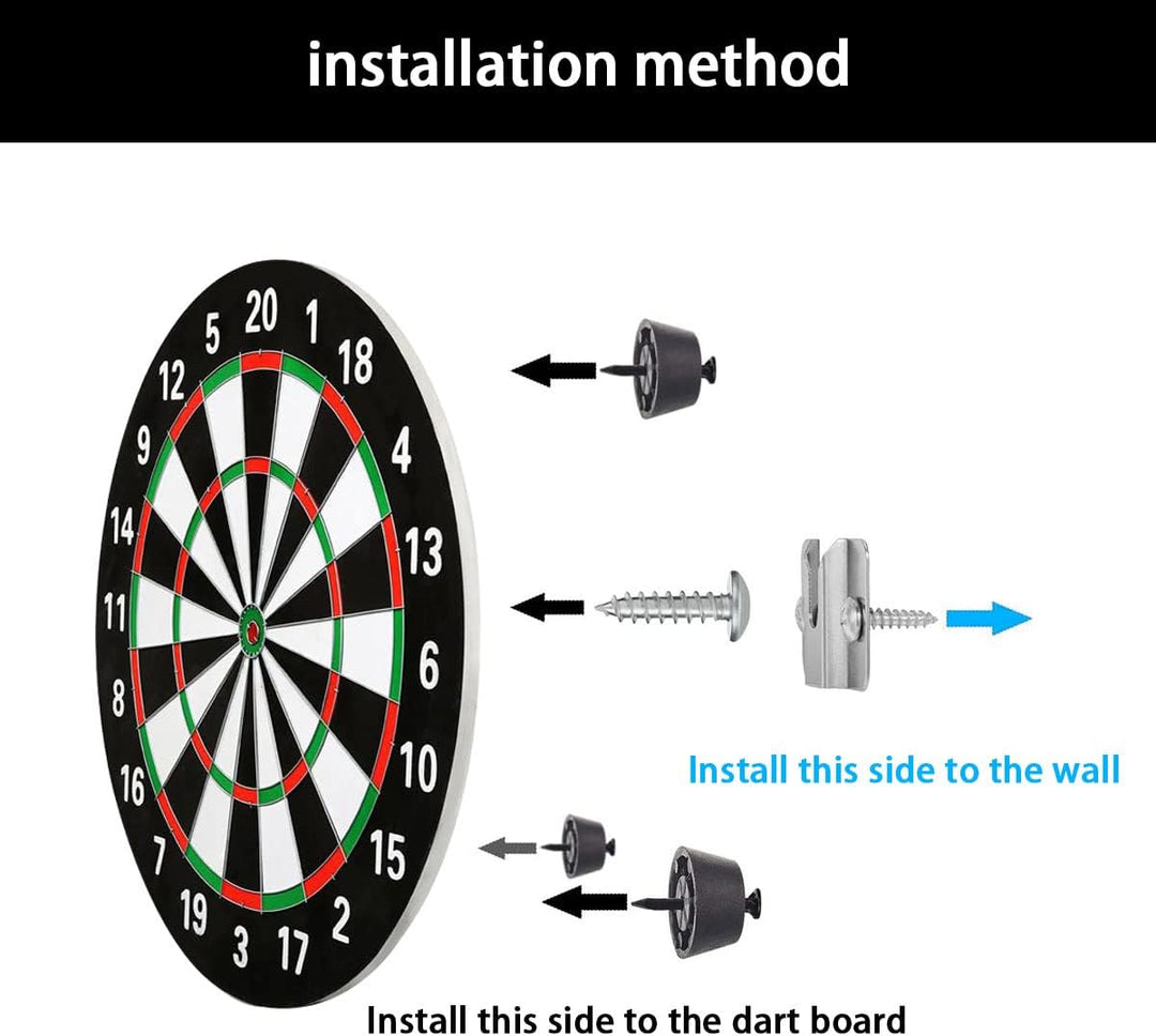 Dartscheiben-Halterungs-Set, Hardware-Zubehör, Wandaufhängung, tragbares Dartscheiben-Set mit Pads u
