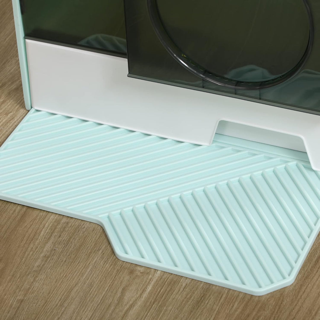 PawHut Katzentoilette Katzenklo mit Bodenwanne, Schaufel, Filter, Toilette mit Haube für Katzen bis