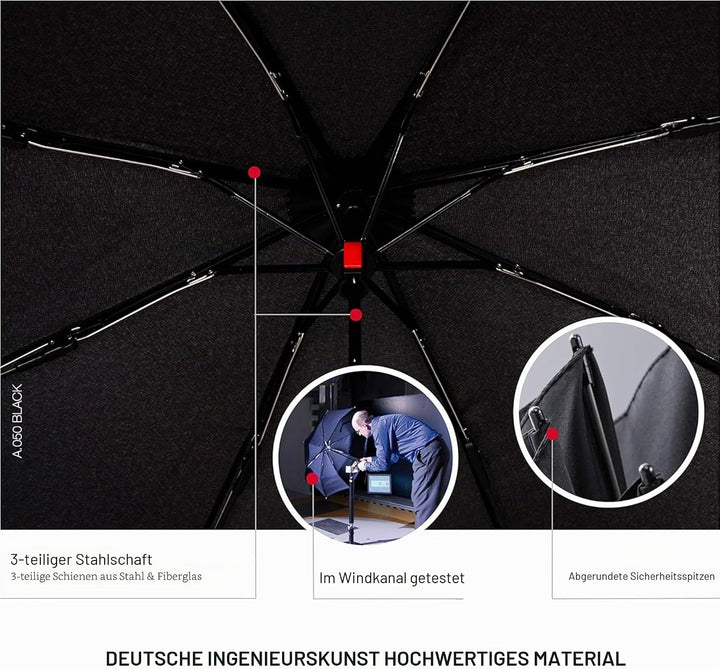Knirps Taschenschirm AS.050 Slim Small Manual - Der flachste Knirps - Superleicht - Klein und kompak