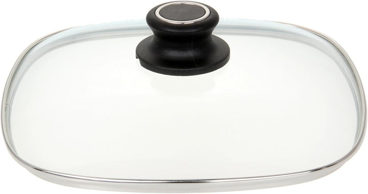 Lotus Quadrat Sicherheits Glasdeckel Ø 29 cm für alle gängigen Pfannen, Töpfe, Bräter inkl. Deckelkn